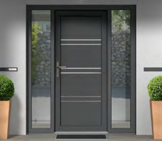 Premium Aluminum European Style Exterior Entry Door 39.5" x 83.5" ( 1004mm x 2123mm )